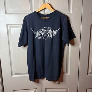Harley Davidson  shirt Size XL biker black grunge summer y2k